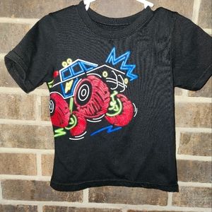 Glow in the Dark toddler monster truck tshirt